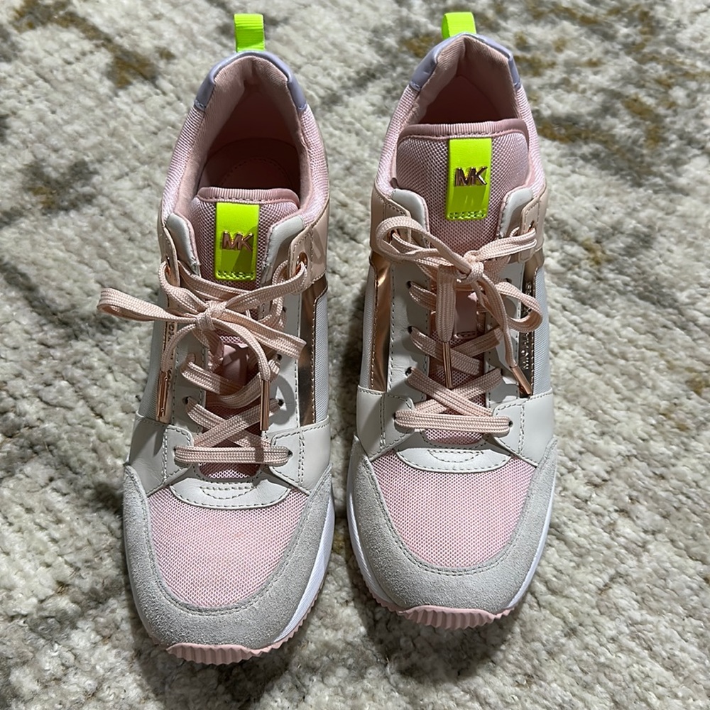 Like new Michael Kors fashion wedge sneakers!